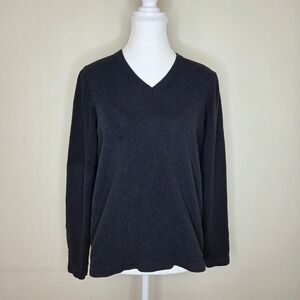 ExOfficio Black Fleece Shirt Gorpcore Outdoor Layering Size‎ L